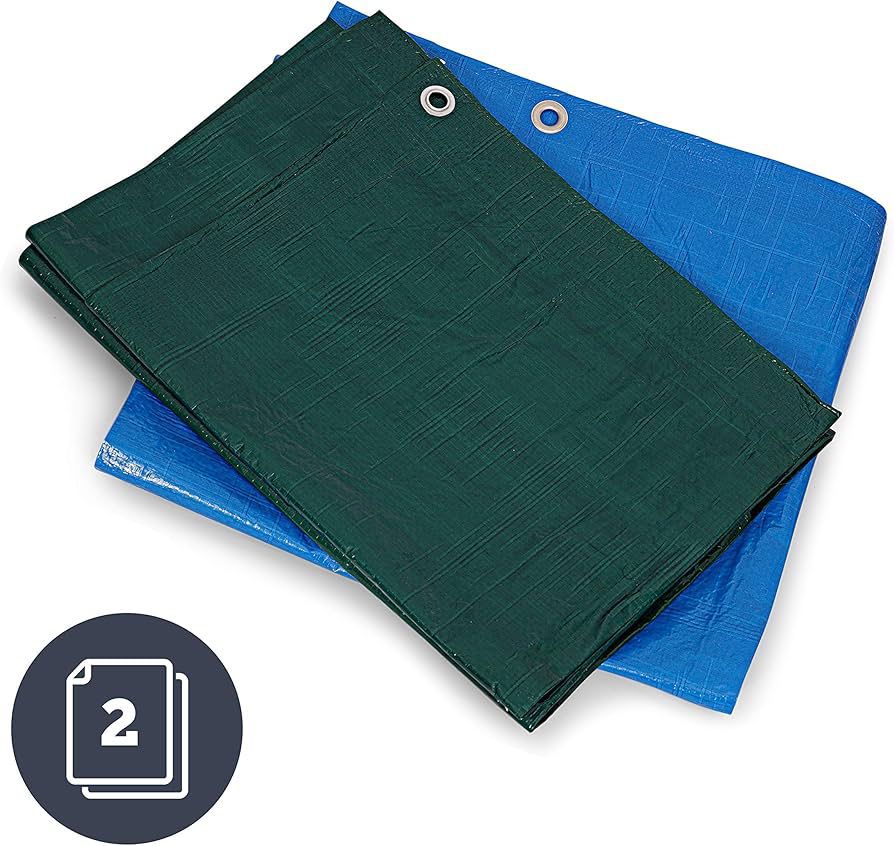 Nylon Cover Blue & Green – Durable Protective Garden Cover