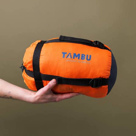 Tambu Sleeping Bag – Comfortable Outdoor Sleeping Bag (Orange)